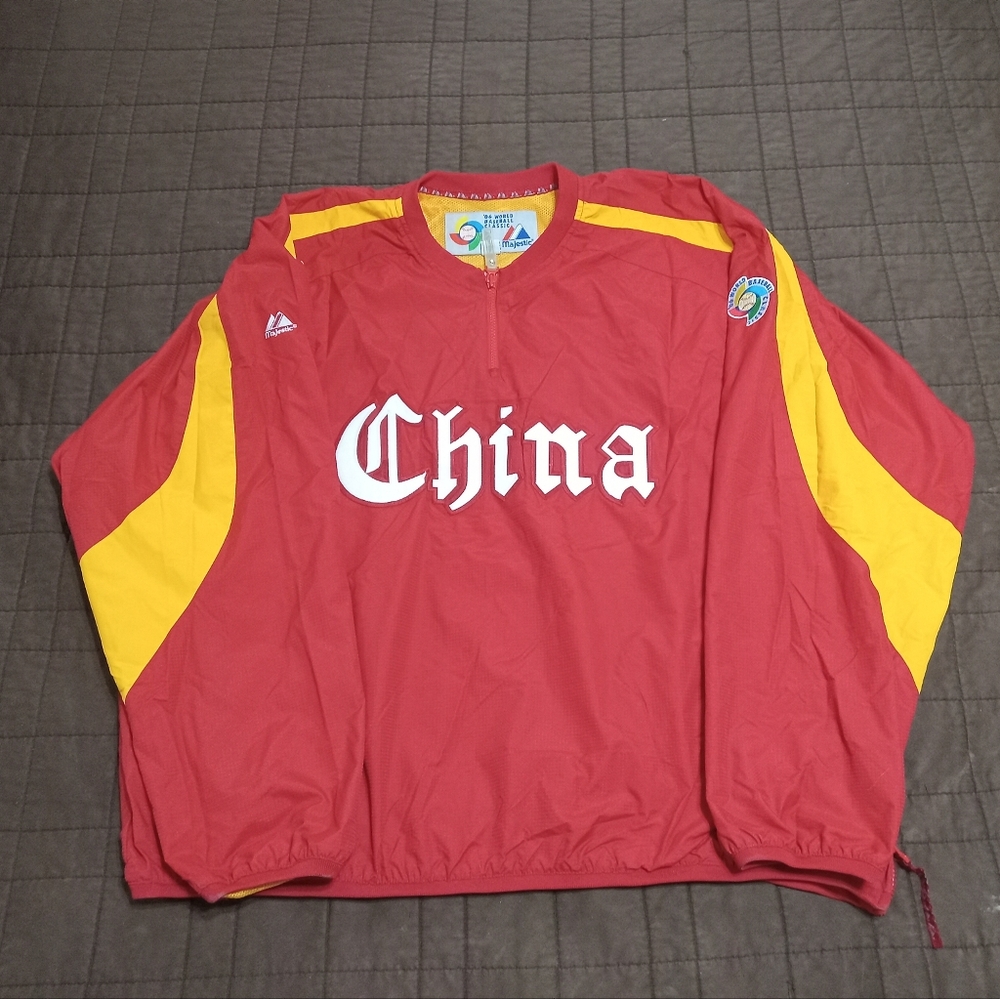 Vintage Majestic Jacket China 2006 World Baseball Classic Mens XL Streetwear Rap